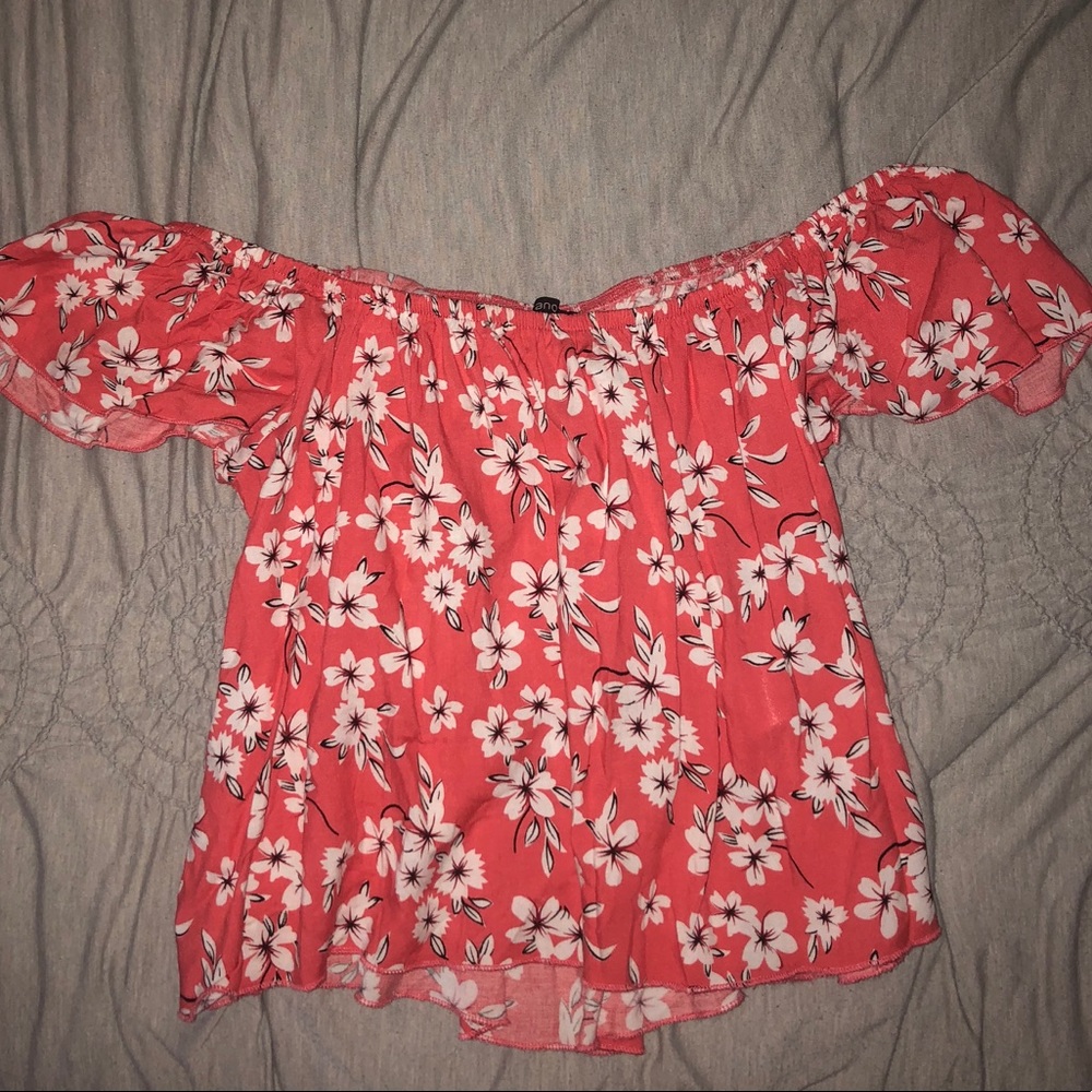 Floral off the shoulder top
